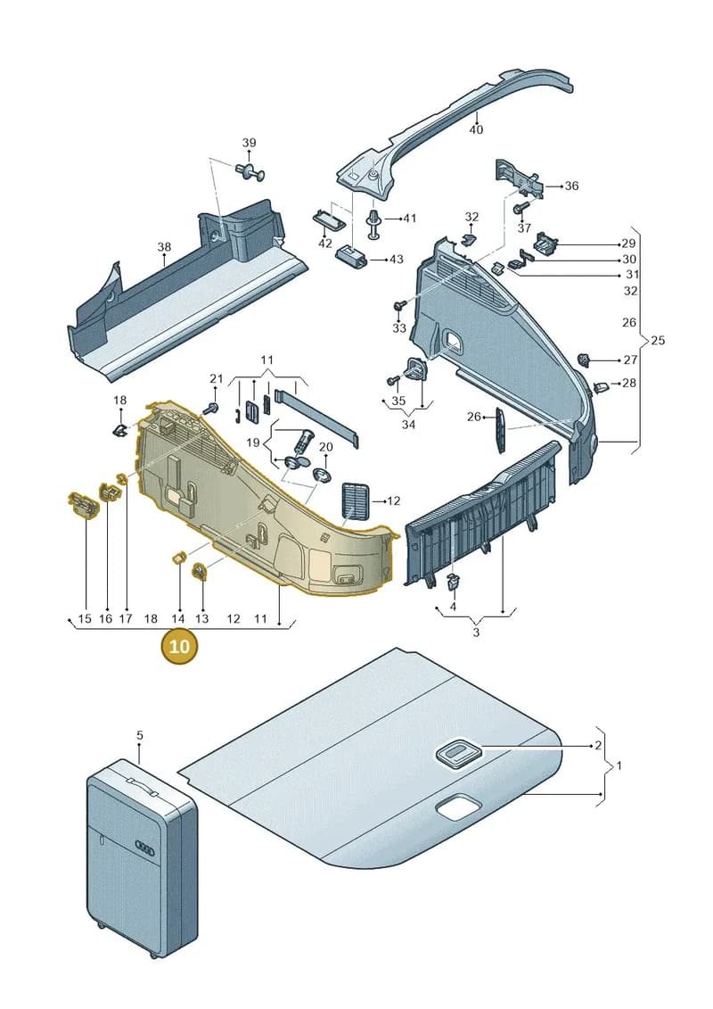 8S7863879DCA9 — Audi TT RS (2016-2023) diagram 850863900, position 10
