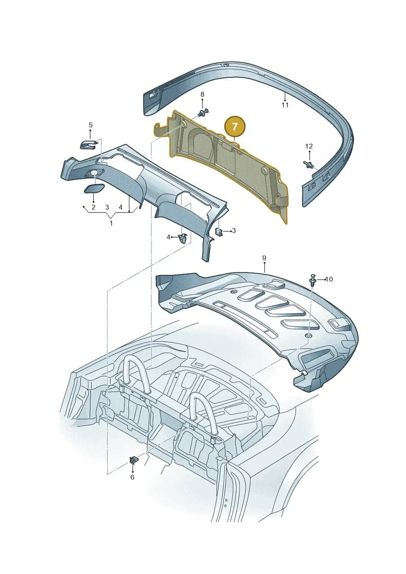 8S7864401CCA9 — Audi TT RS (2016-2023) diagram 850863700, position 7