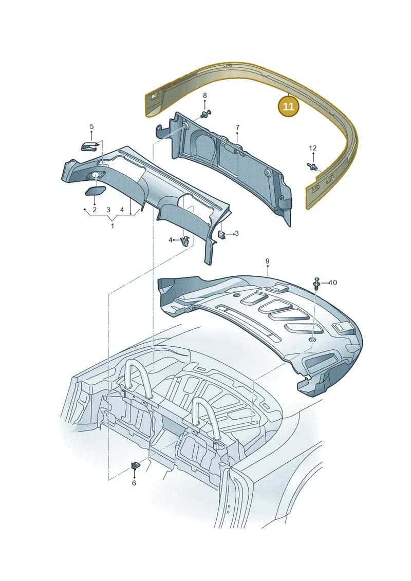 8S7864402ACA9 — Audi TT RS (2016-2023) diagram 850863700, position 11