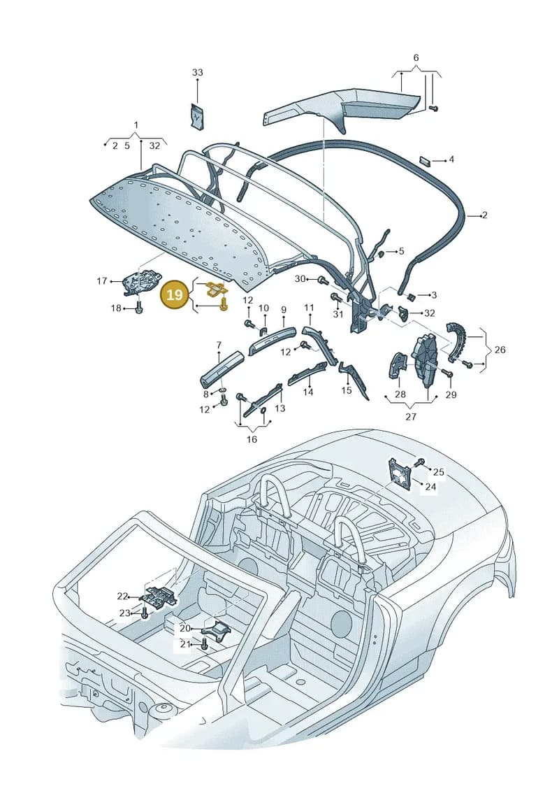 8S7898900 — Audi TT RS (2016-2023) diagram 850871100, position 19