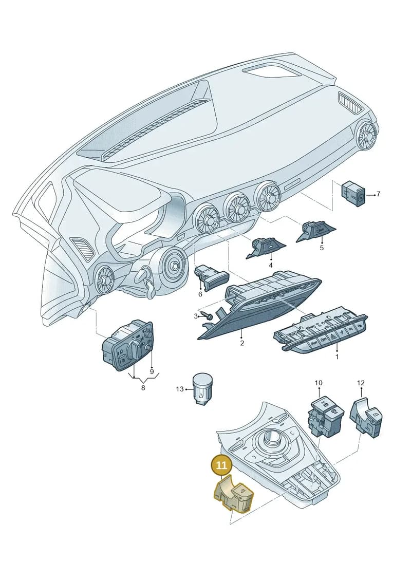 8S7959727A5PR — Audi TT RS (2016-2023) diagram 850941500, position 11