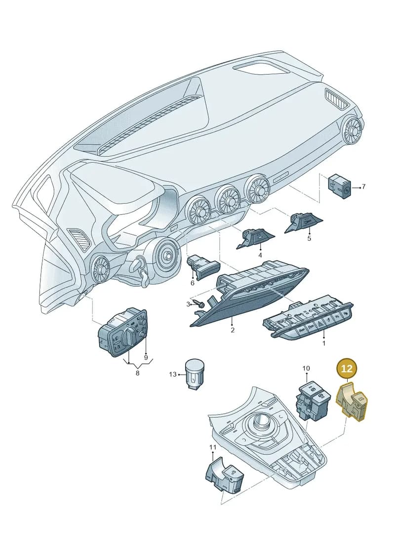 8S7962127B5PR — Audi TT RS (2016-2023) diagram 850941500, position 12
