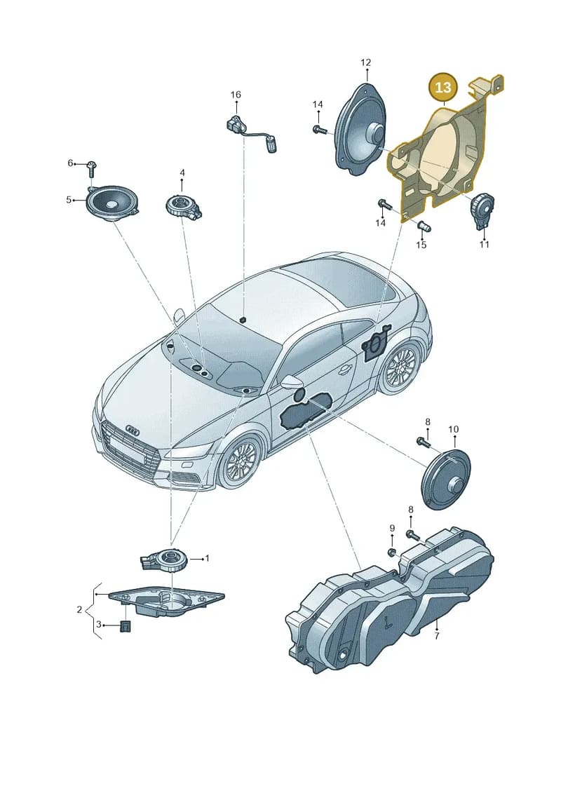 8S8035241A — Audi TT RS (2016-2023) diagram 850035350, position 13