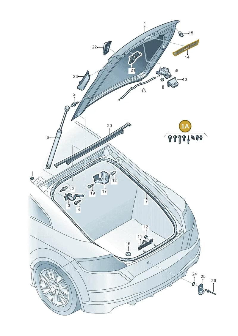 8S8098617 — Audi TT RS (2016-2023) diagram 850827000, position 1A