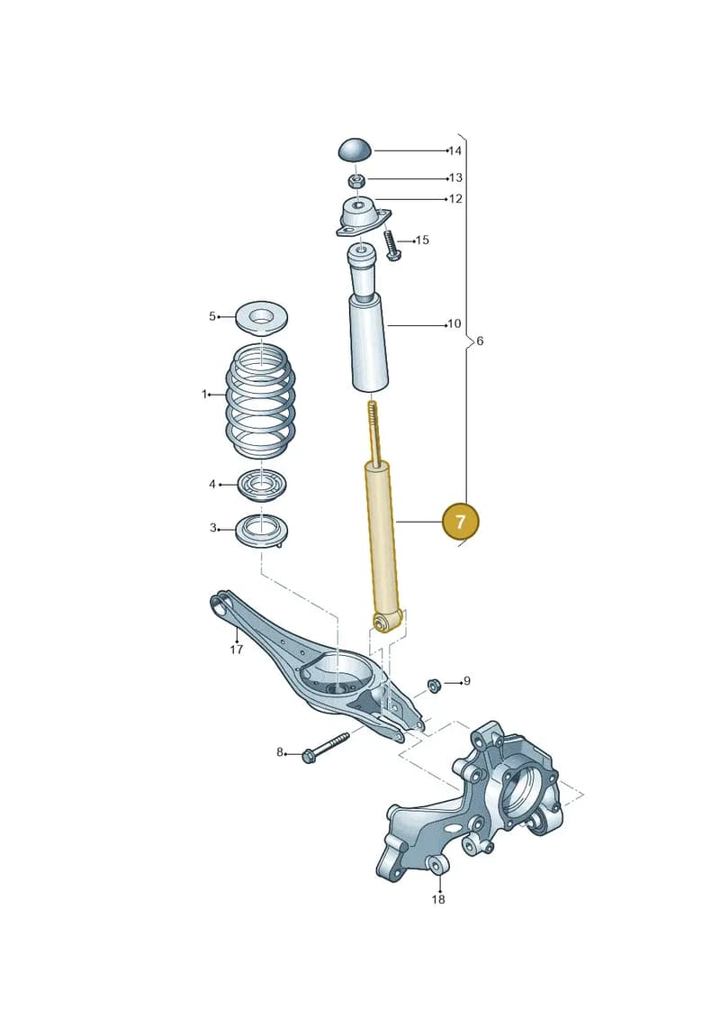 8S8513029H — Audi TT RS (2016-2023) diagram 898511000, position 7