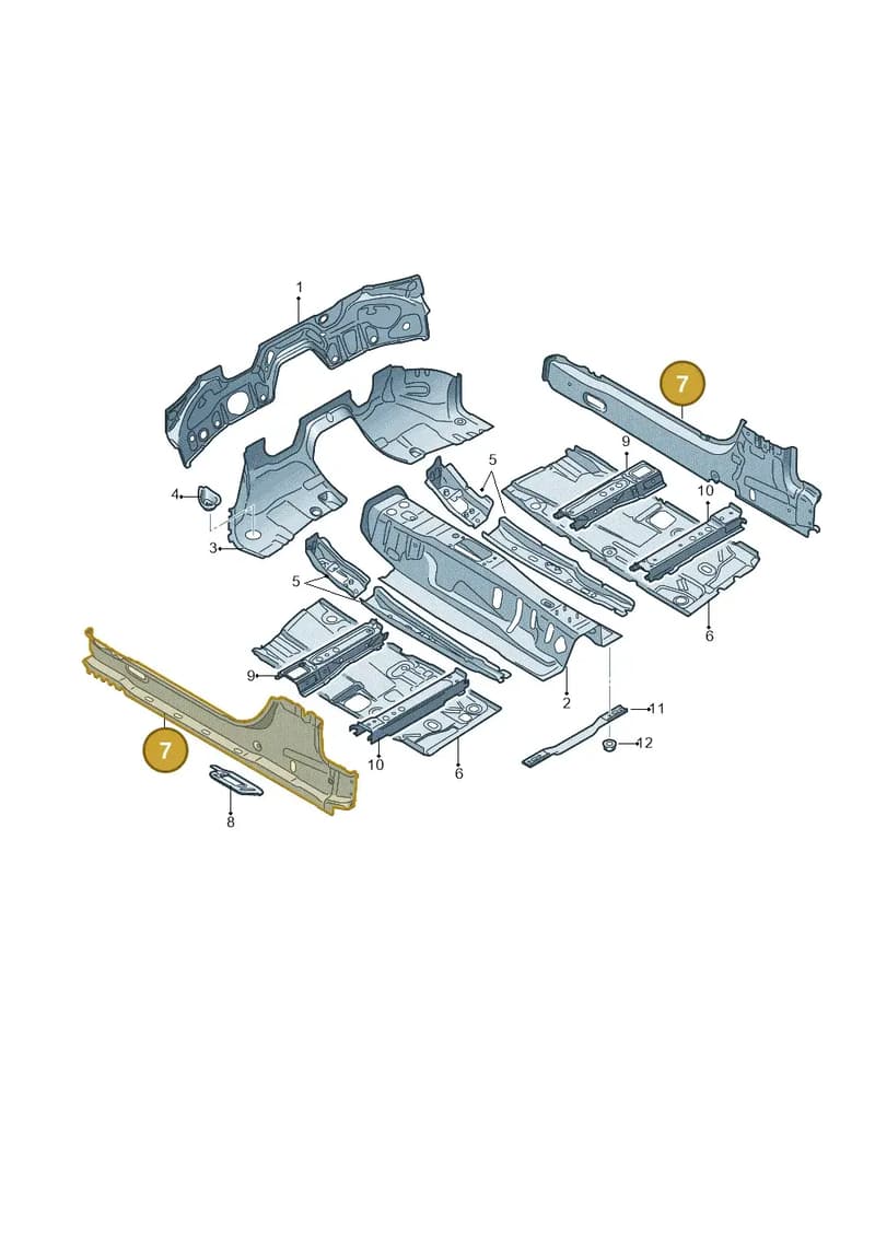 8S8801252TA — Audi TT RS (2016-2023) diagram 850803050, position 7