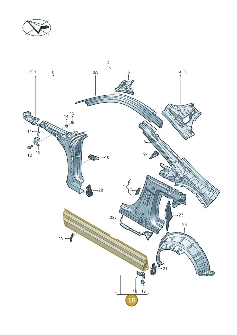 8S8809378 — Audi TT RS (2016-2023) diagram 850809000, position 15