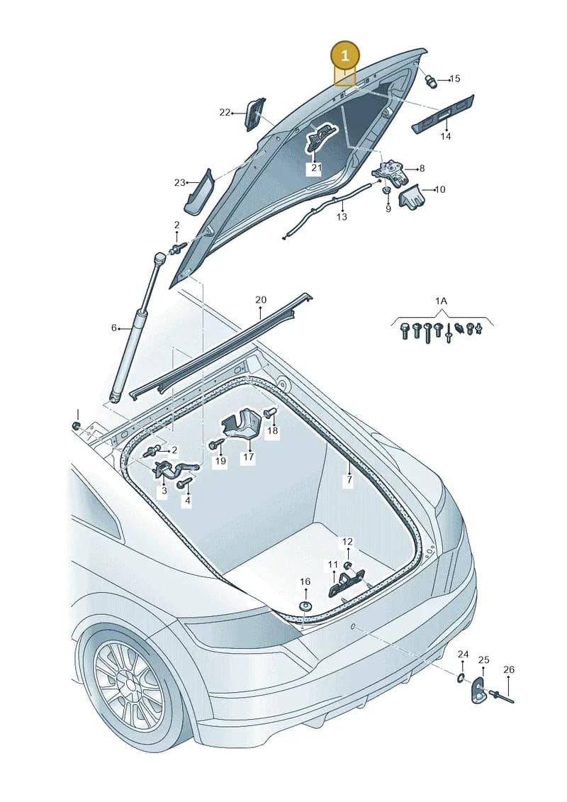 8S8827025A — Audi TT RS (2016-2023) diagram 850827000, position 1