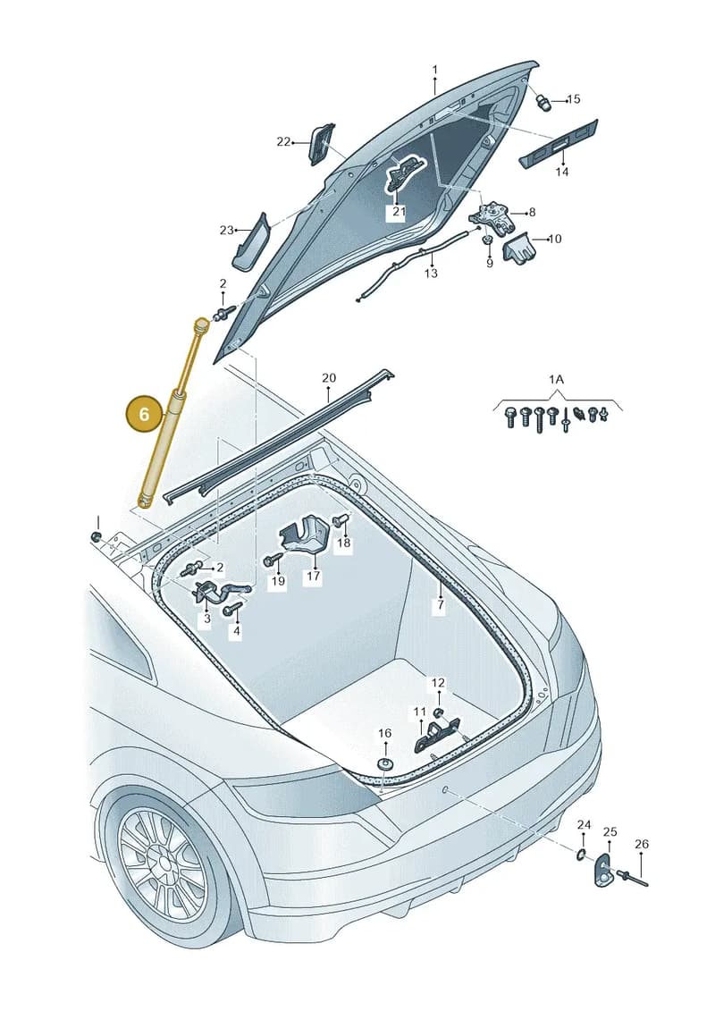 8S8827552E — Audi TTS (2014-2023) diagram 850827000, position 6