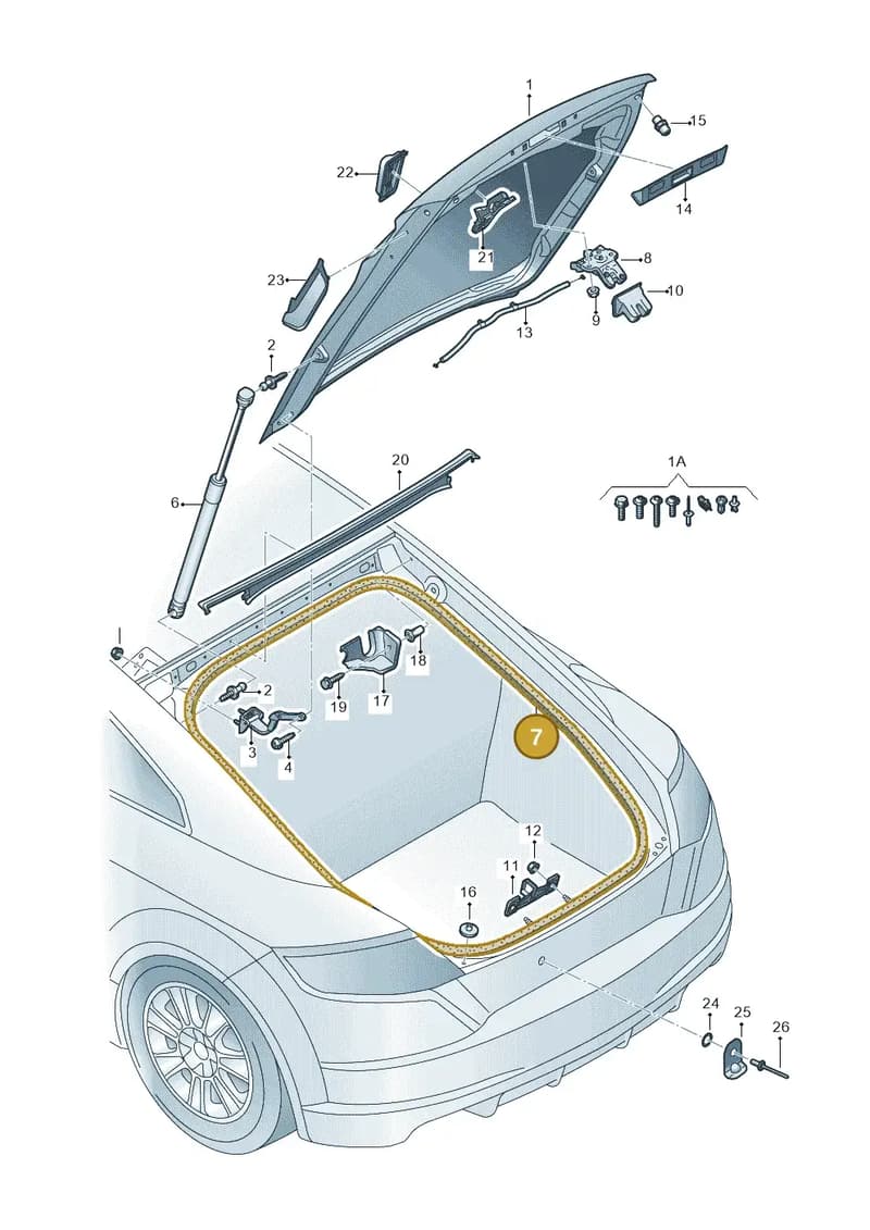8S8827705 — Audi TT RS (2016-2023) diagram 850827000, position 7
