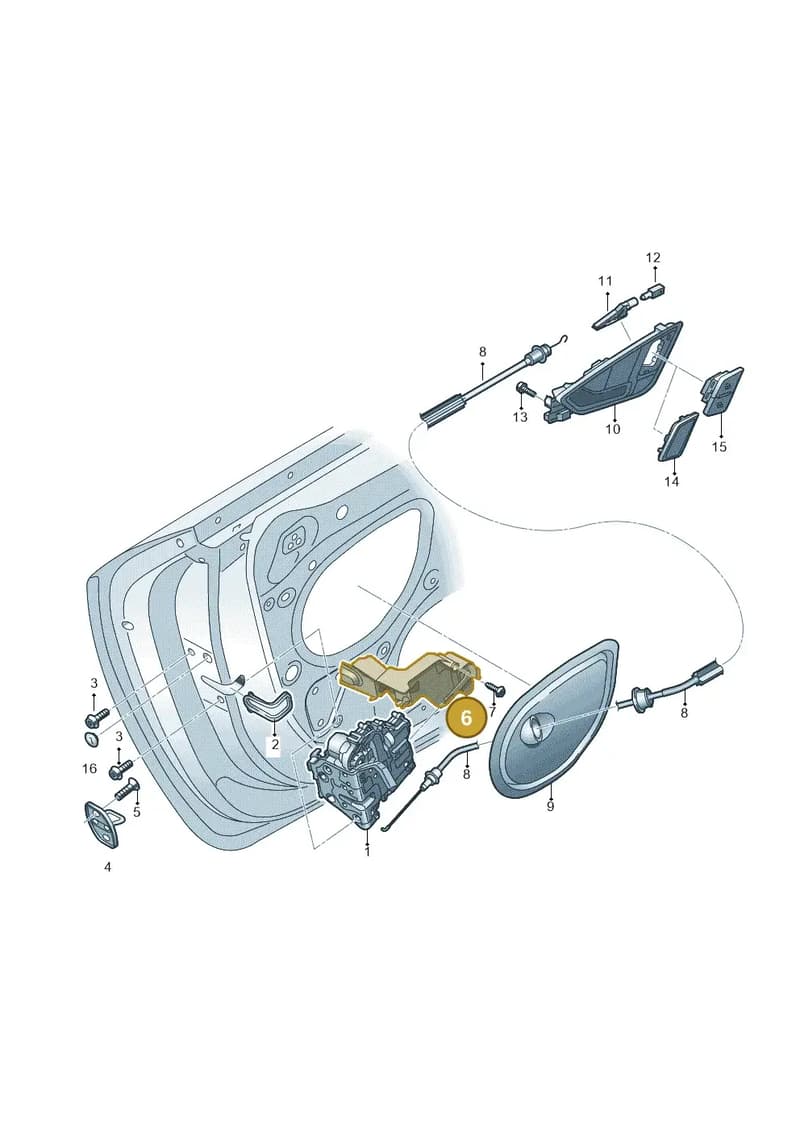 8S8837349 — Audi TTS (2014-2023) diagram 850837300, position 6