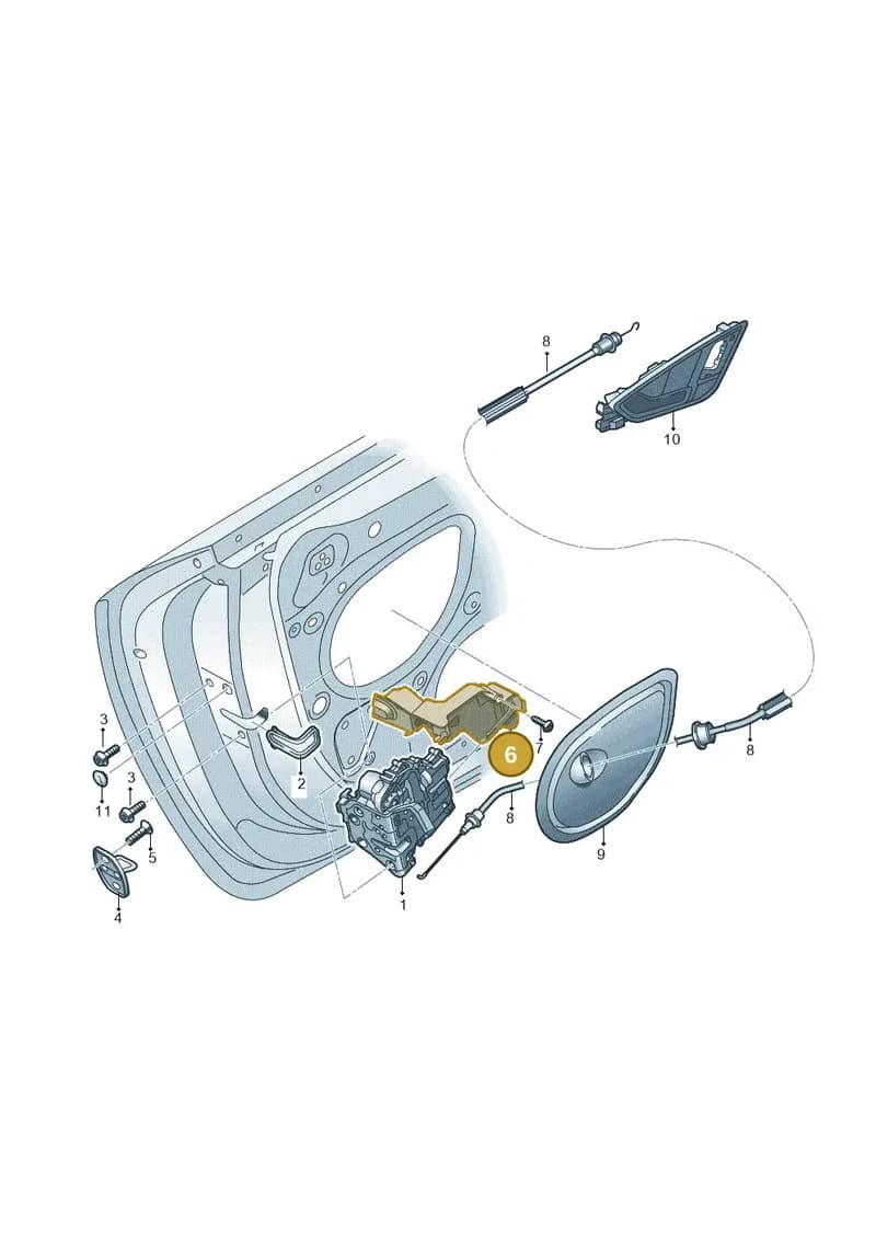 8S8837349 — Audi TT RS (2016-2023) diagram 898837300, position 6