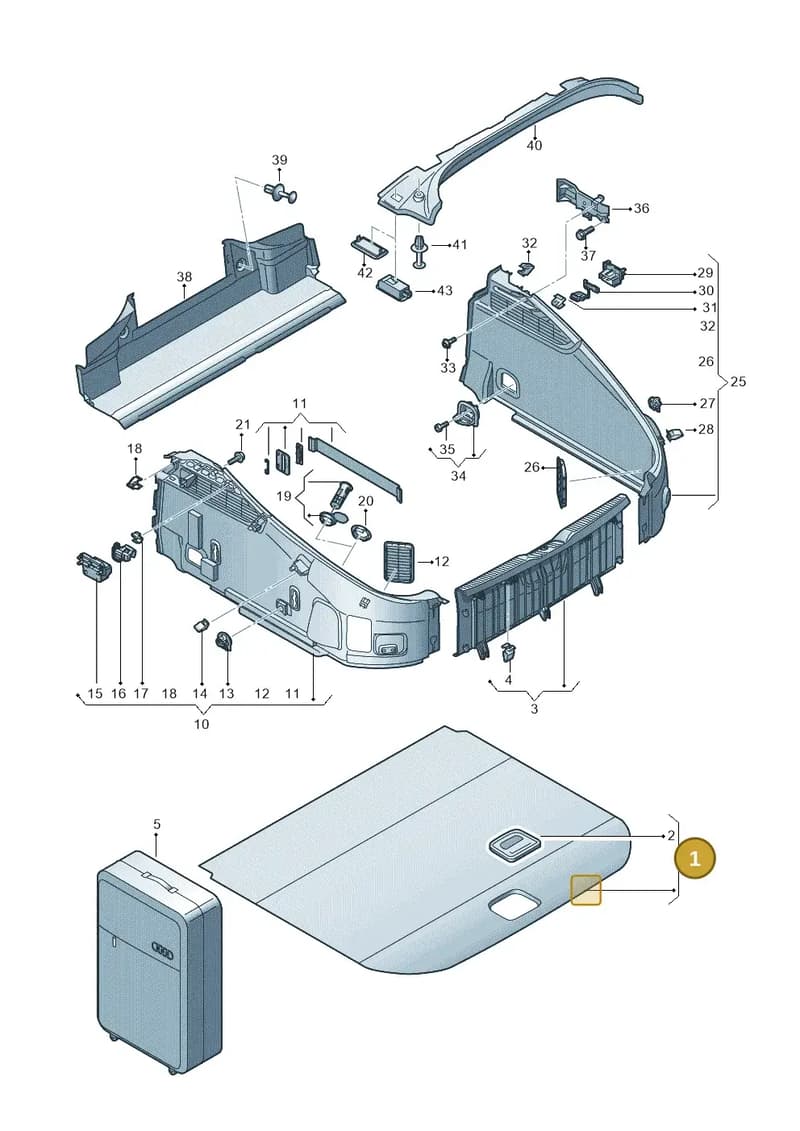 8S8861529LZ8 — Audi TT RS (2016-2023) diagram 850863900, position 1