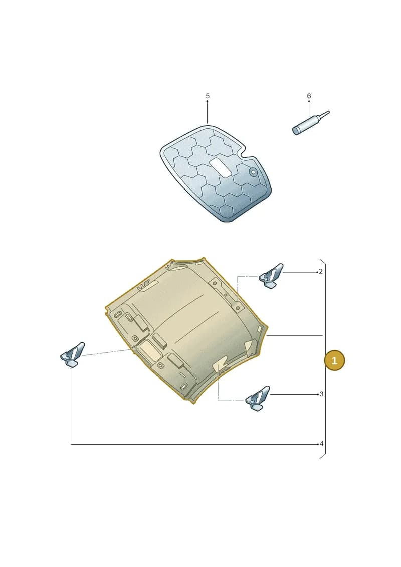 8S8867505GEV6 — Audi TT RS (2016-2023) diagram 850867550, position 1