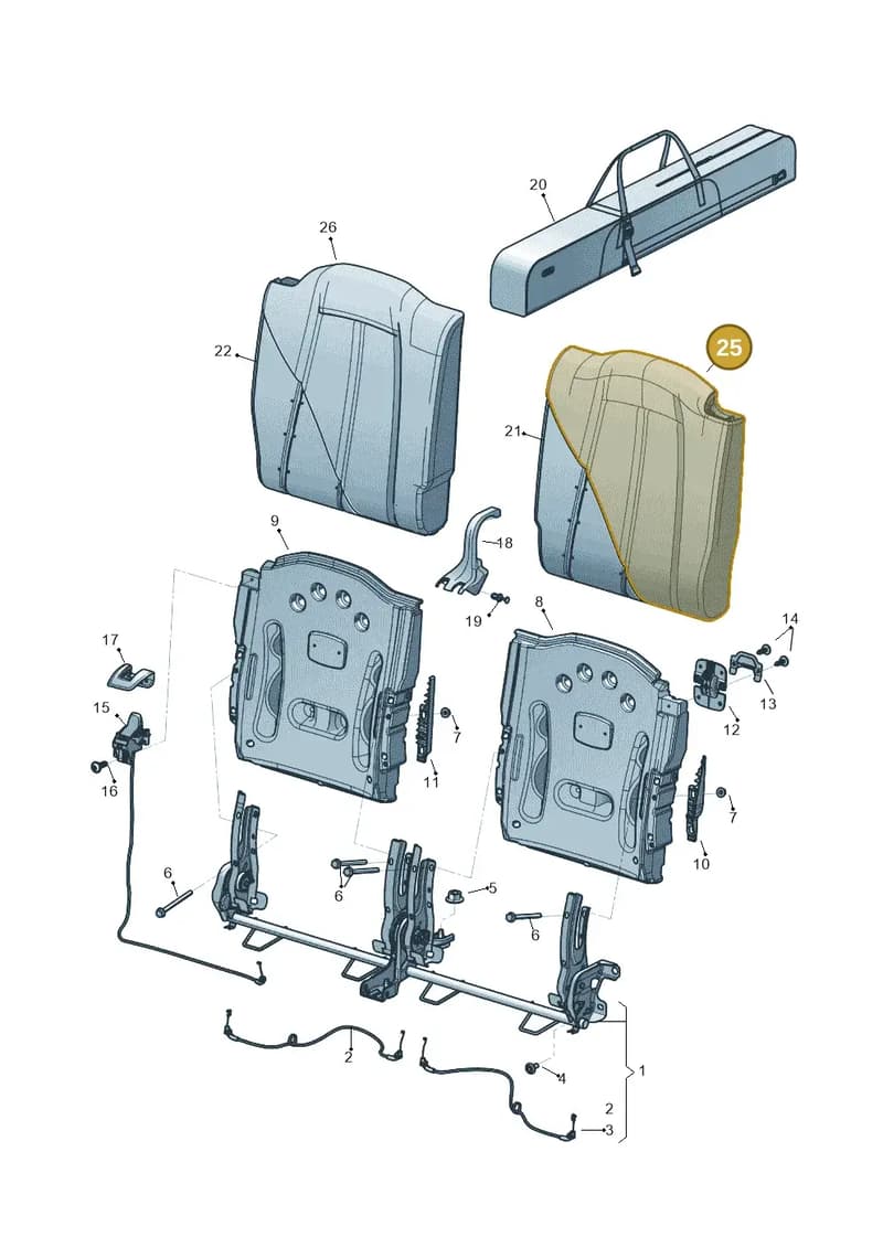 8S8885805CJKR — Audi TTS (2014-2023) diagram 850885700, position 25