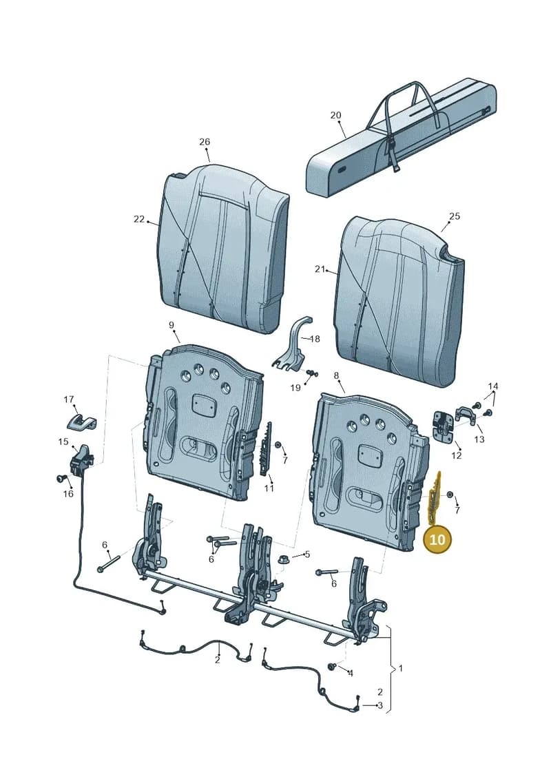8S8886829 — Audi TT RS (2016-2023) diagram 850885700, position 10