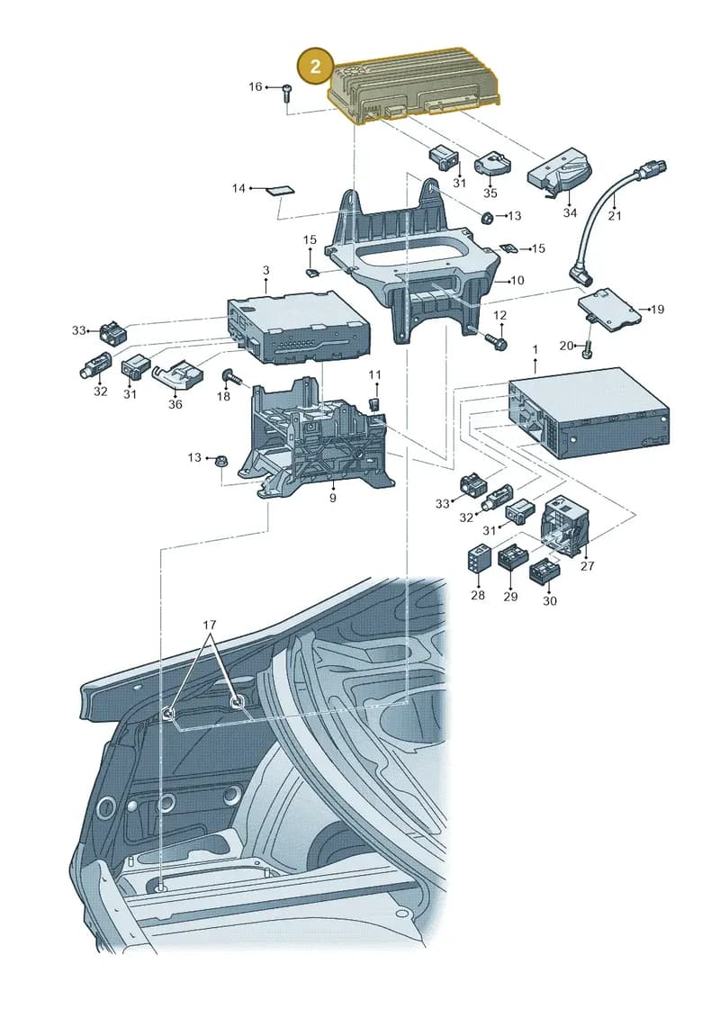 8T0035223AN — Audi RS5 Coupe (2010-2015) diagram 636035400, position 2