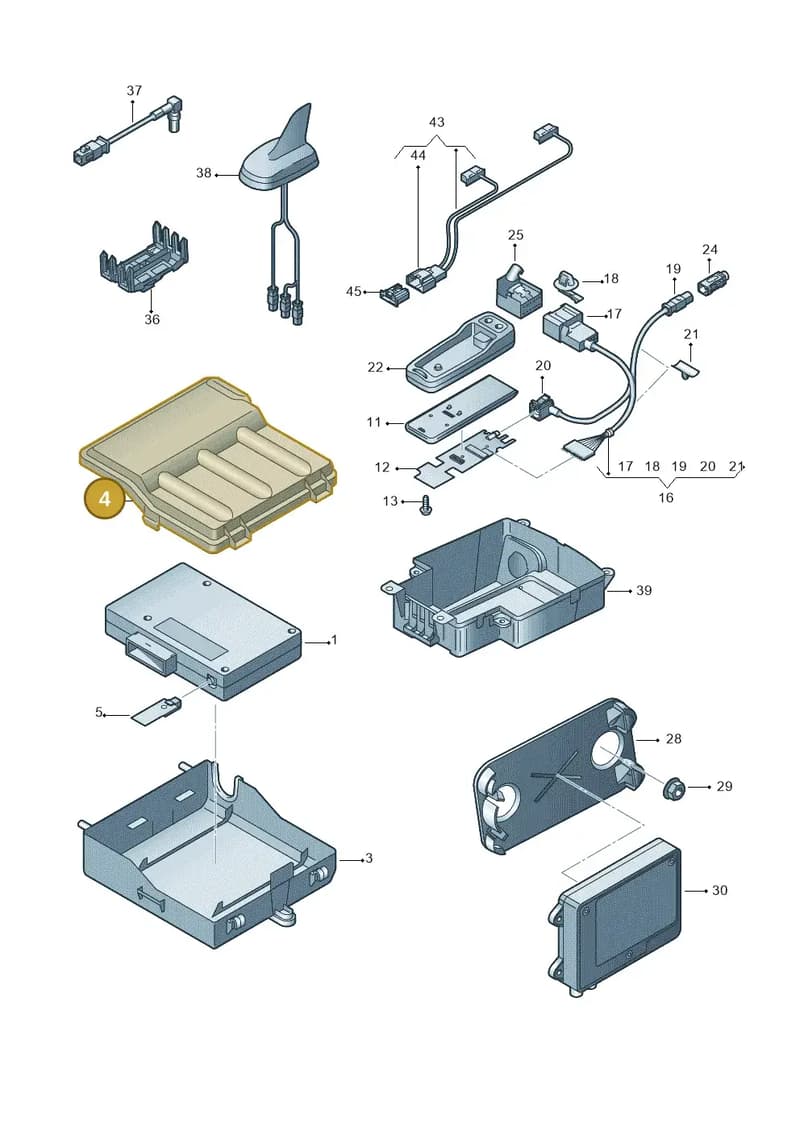 8T0035613 — Audi RS4 Av. qu. 4.2 (2012-2015) diagram 724035560, position 4