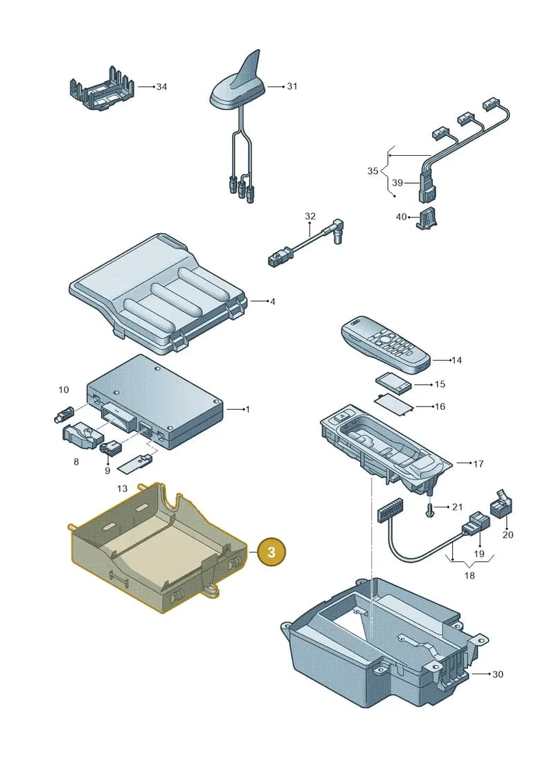 8T0035619 — Audi A5/S5 Coupe       08> (2007-) diagram 620035500, position 3