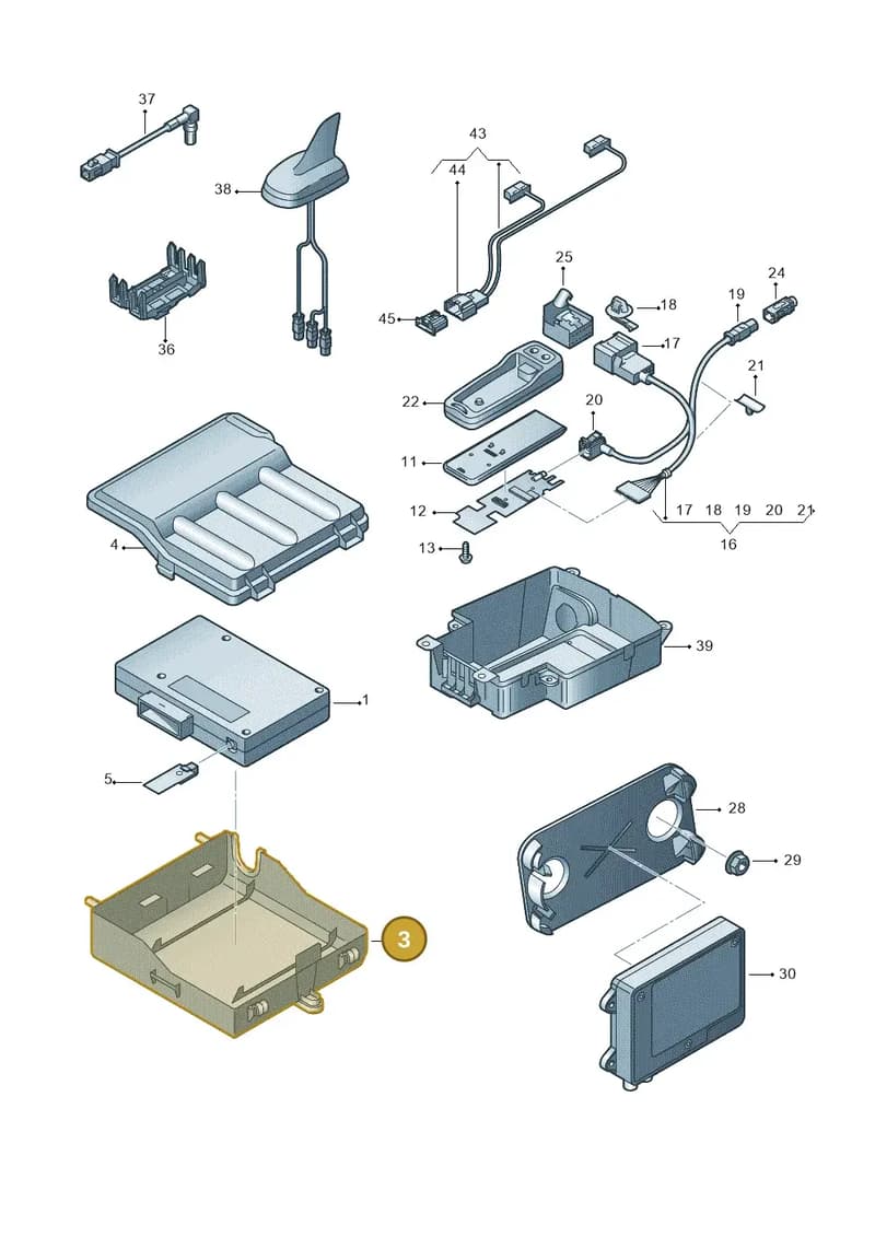 8T0035619 — Audi RS4 Av. qu. 4.2 (2012-2015) diagram 724035560, position 3