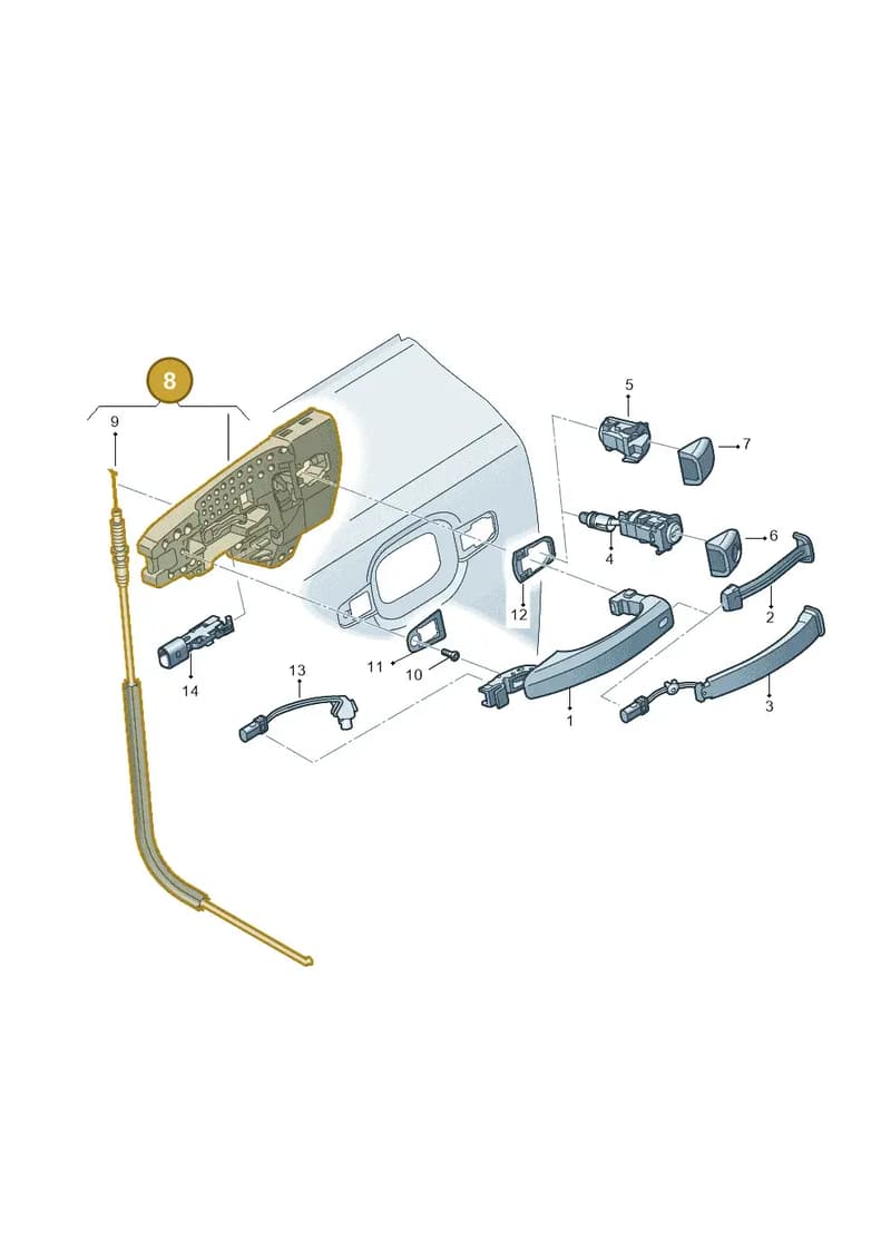 8T0837885B — Audi RS5 Cabrio (2012-2015) diagram 765837000, position 8