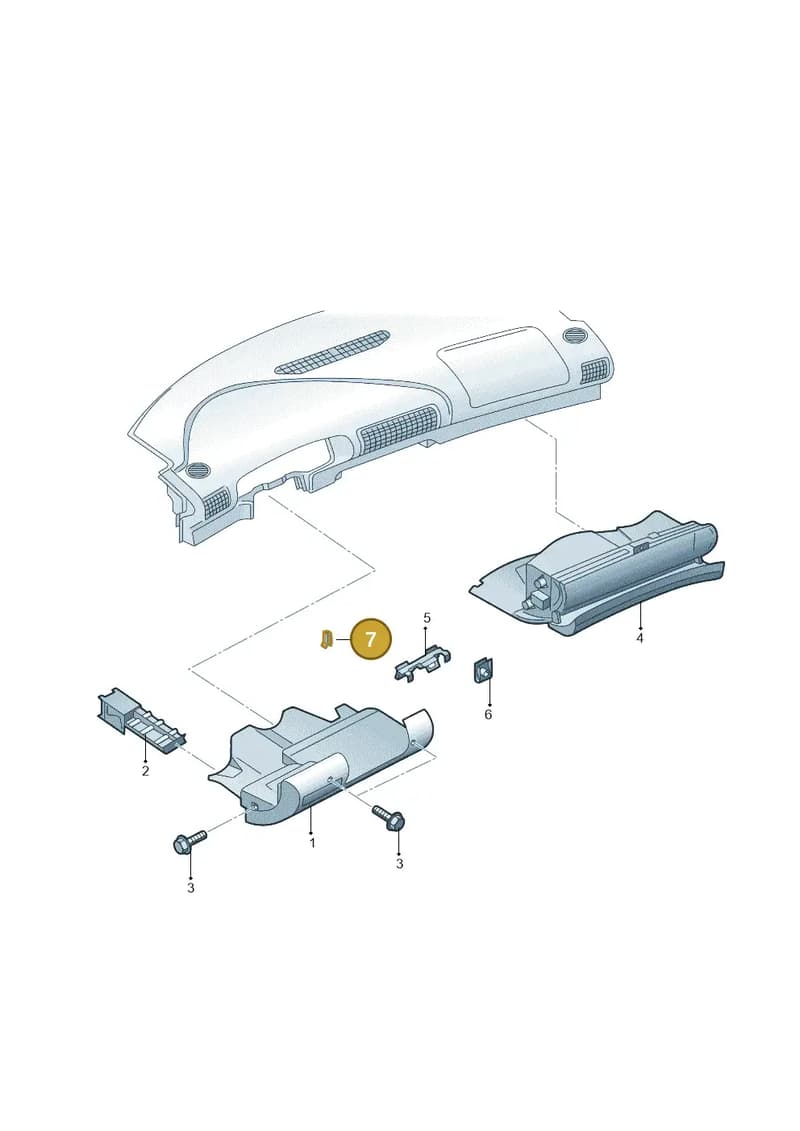 8T0857249 — Audi A4L 2.0 (2008-2012) diagram 669863010, position 7