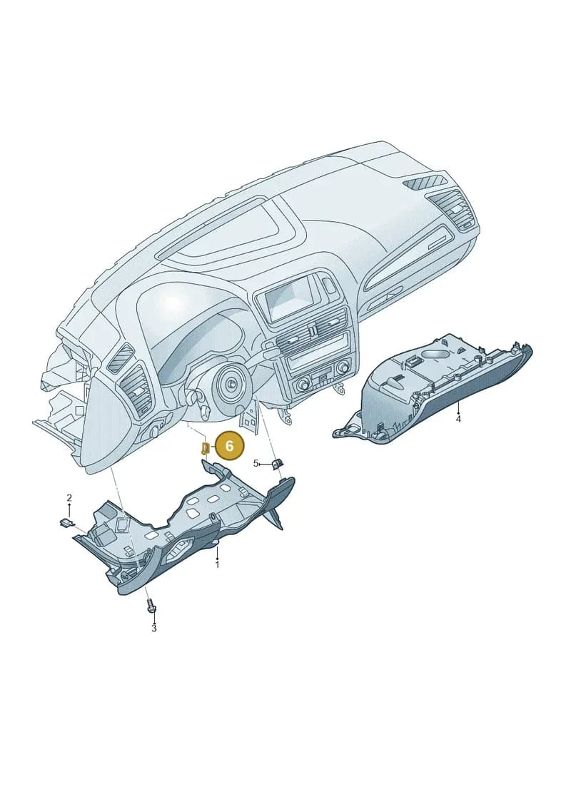 8T0857249 — Audi Q5 qu. 2.0 TDI (2012-2017) diagram 751863100, position 6