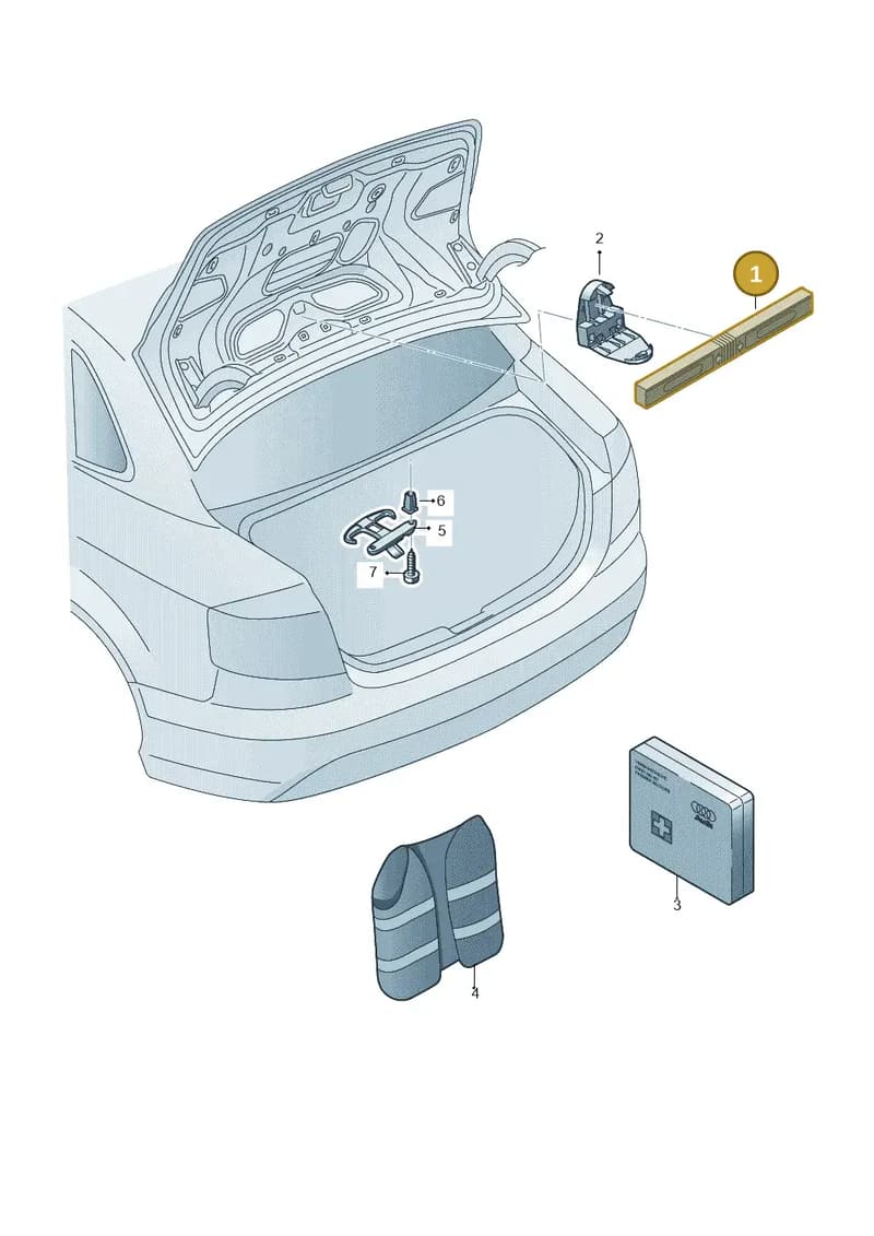 8T0860251B — Audi RS3 Limousine (2017-2020) diagram 745860050, position 1