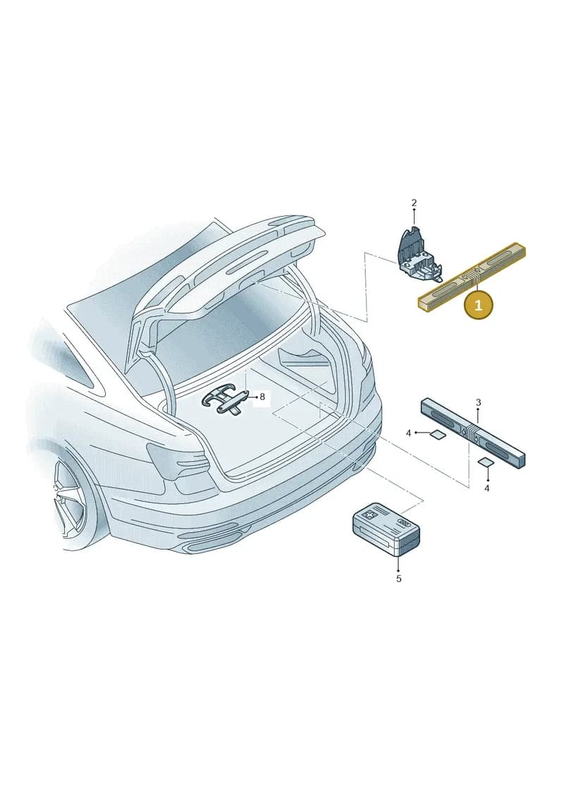 8T0860251C — Audi A6 (2018-2025) diagram 430860000, position 1