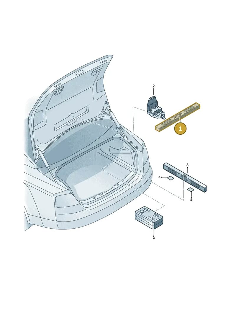 8T0860251C — Audi A5 Cabriolet (2016-2025) diagram 759860000, position 1