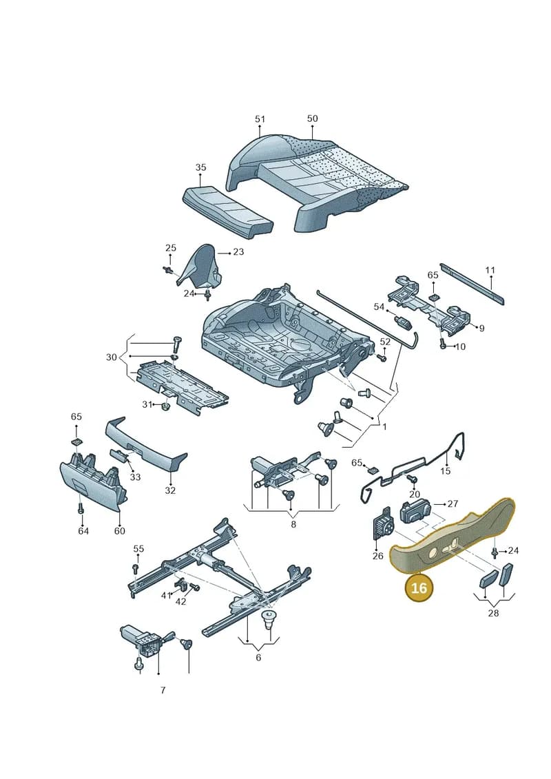 8T0881326BCE3 — Audi A6 Avant (2012-2018) diagram 620881100, position 16