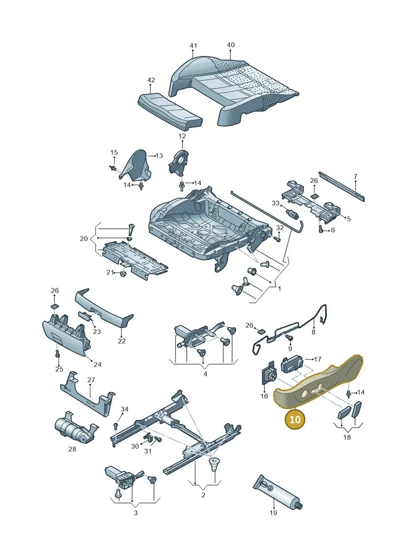 8T0881326BCE3 — Audi A6 (2014-2018) diagram 798881100, position 10