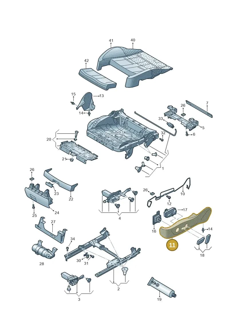 8T0881326BCE3 — Audi A7 Sportback (2014-2018) diagram 758881100, position 11