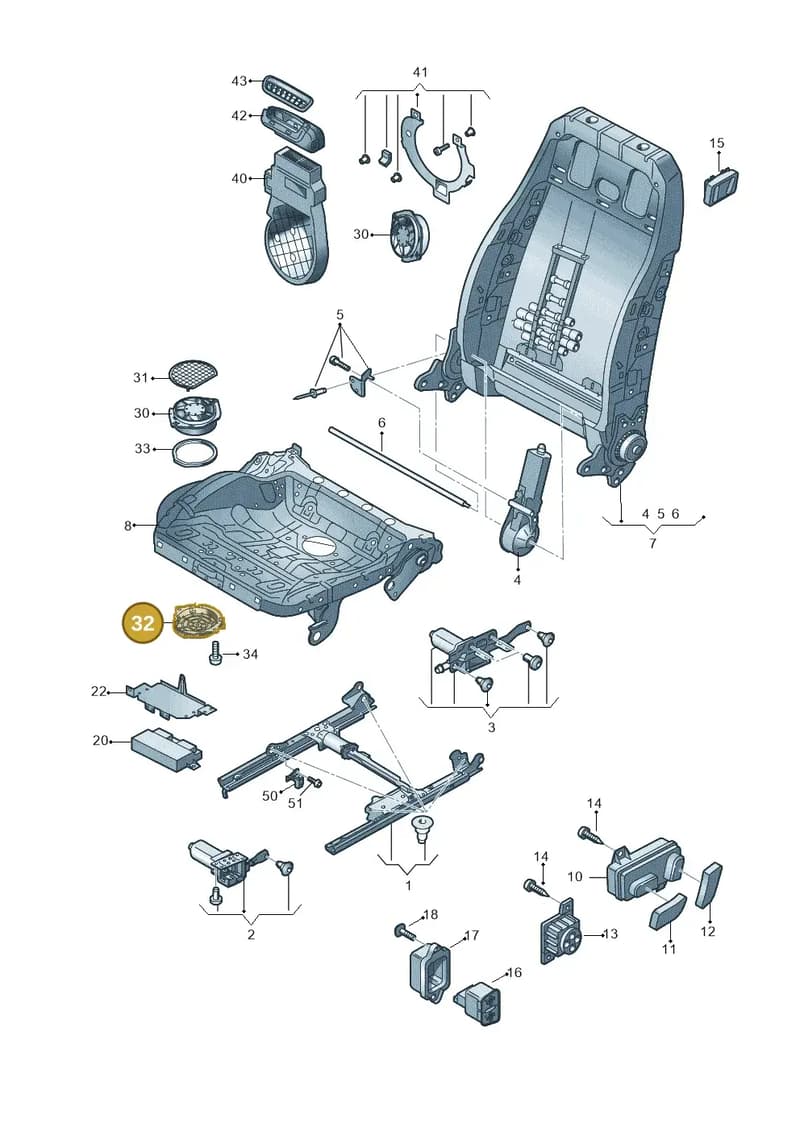 8T0881367 — Audi RS5 Cabrio (2012-2015) diagram 759959200, position 32