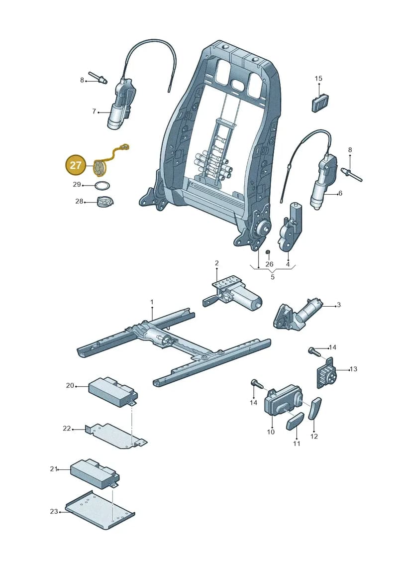 8T0882367 — Audi A4L 2.0 (2008-2012) diagram 669959020, position 27