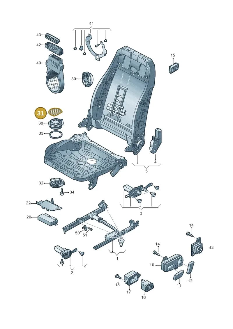 8T0882367 — Audi A6 Avant (2012-2018) diagram 670959200, position 31