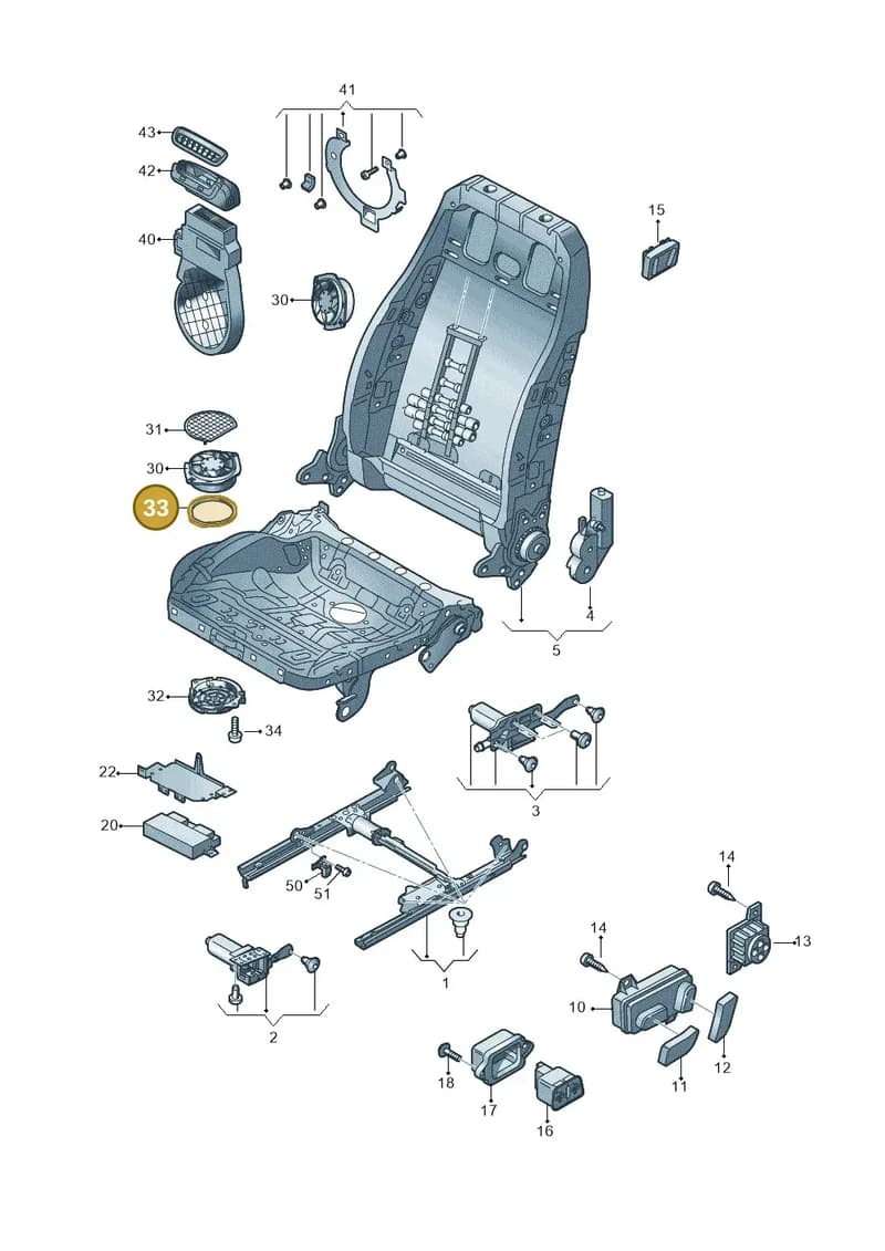 8T0882369 — Audi A6 Avant (2012-2018) diagram 670959200, position 33