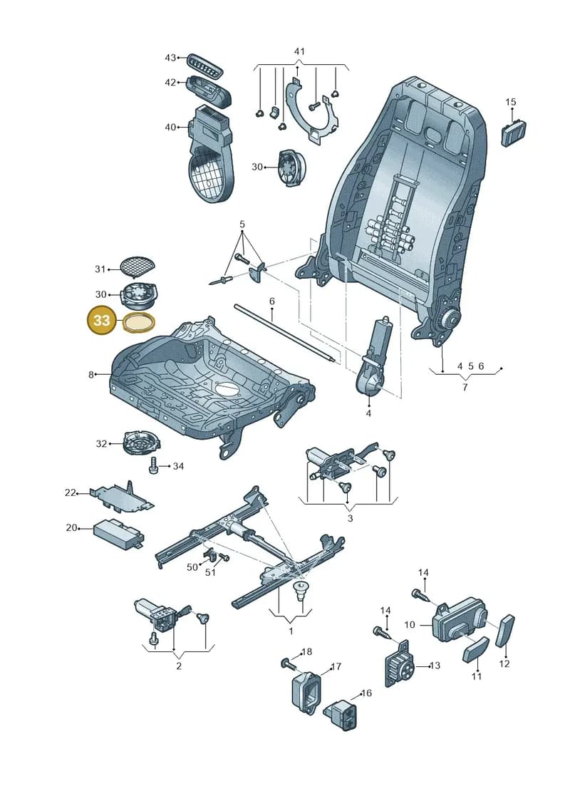 8T0882369 — Audi RS5 Cabrio (2012-2015) diagram 759959200, position 33