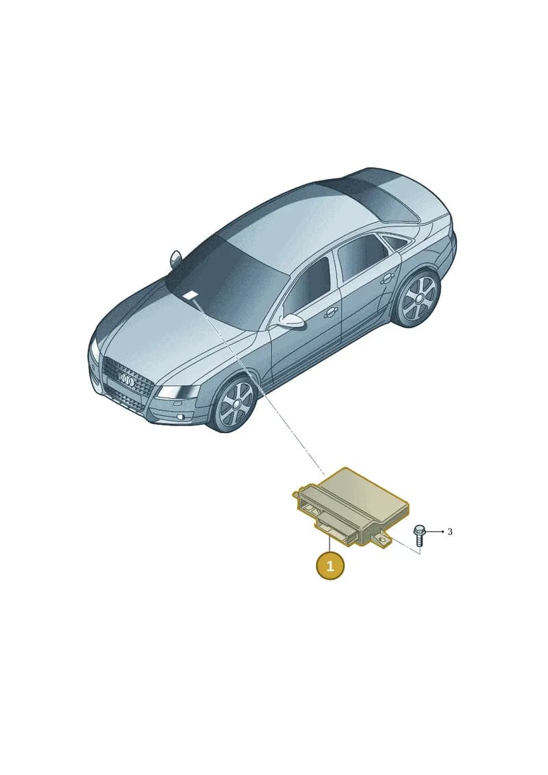 8T0907468AA — Audi A4 Av. Allroad (2008-2016) diagram 736907000, position 1