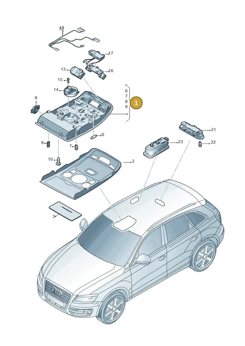 8T09471406PS — Audi Q5 qu. 2.0 TDI (2012-2017) diagram 751947000, position 1