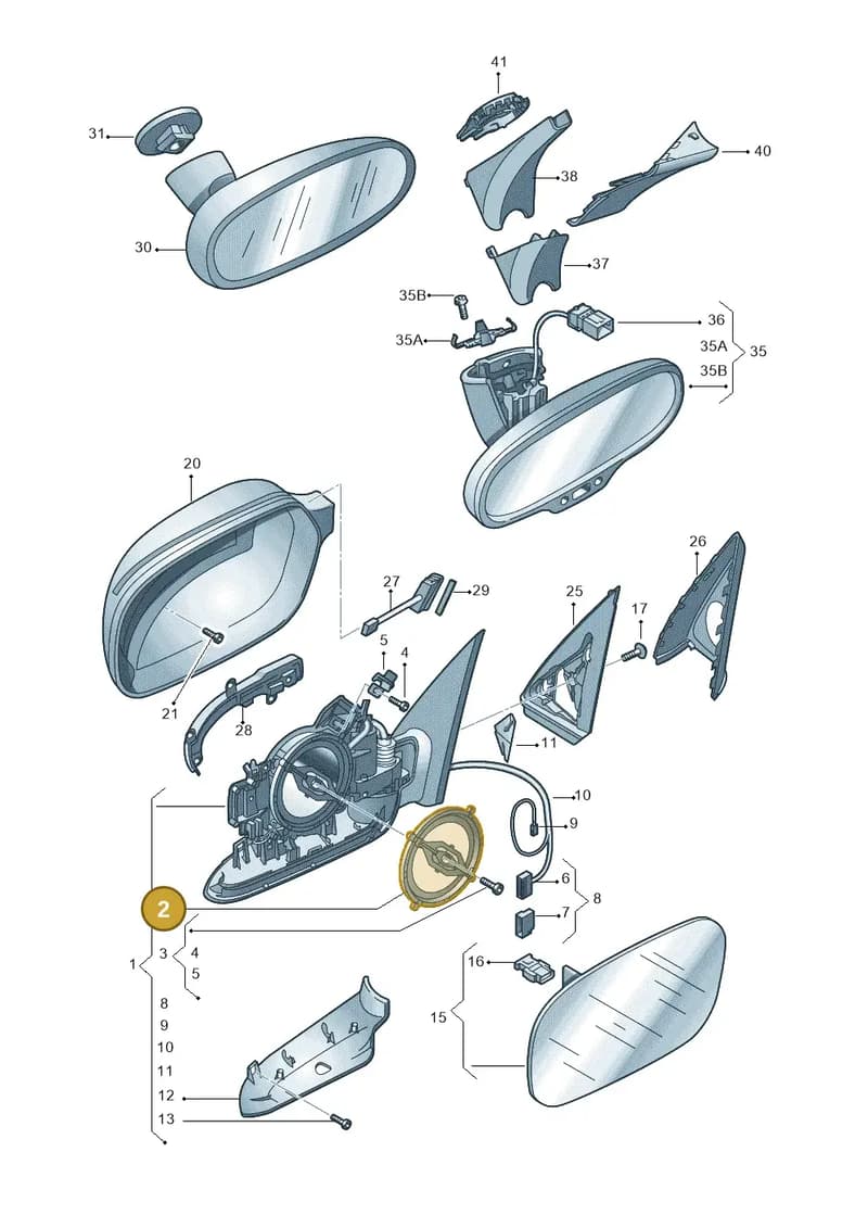 8T0959578A — Audi Q3 1.4 (2016-) diagram 728857400, position 2