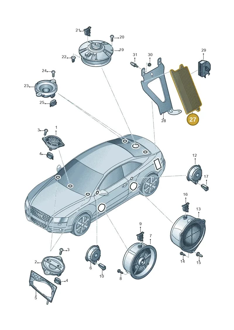 8T1035223 — Audi RS5 Coupe (2010-2015) diagram 620035350, position 27