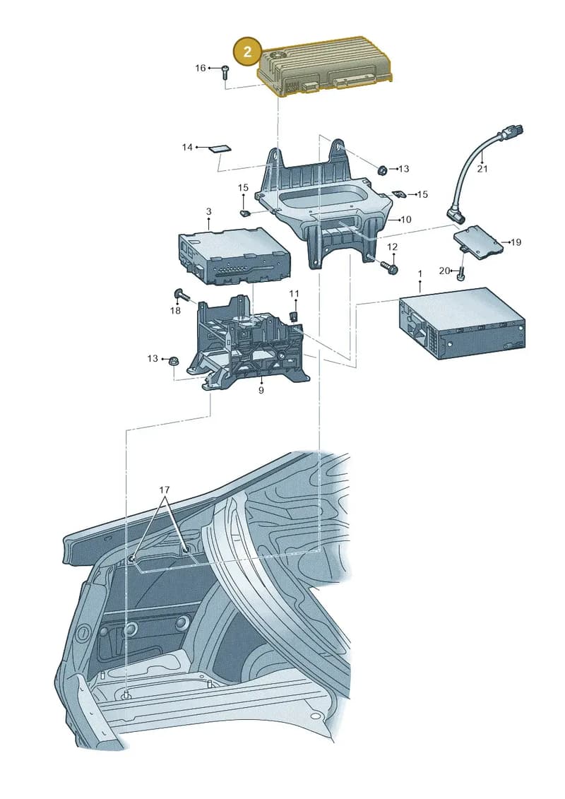 8T1035223A — Audi RS4 Av. qu. 4.2 (2012-2015) diagram 724035400, position 2
