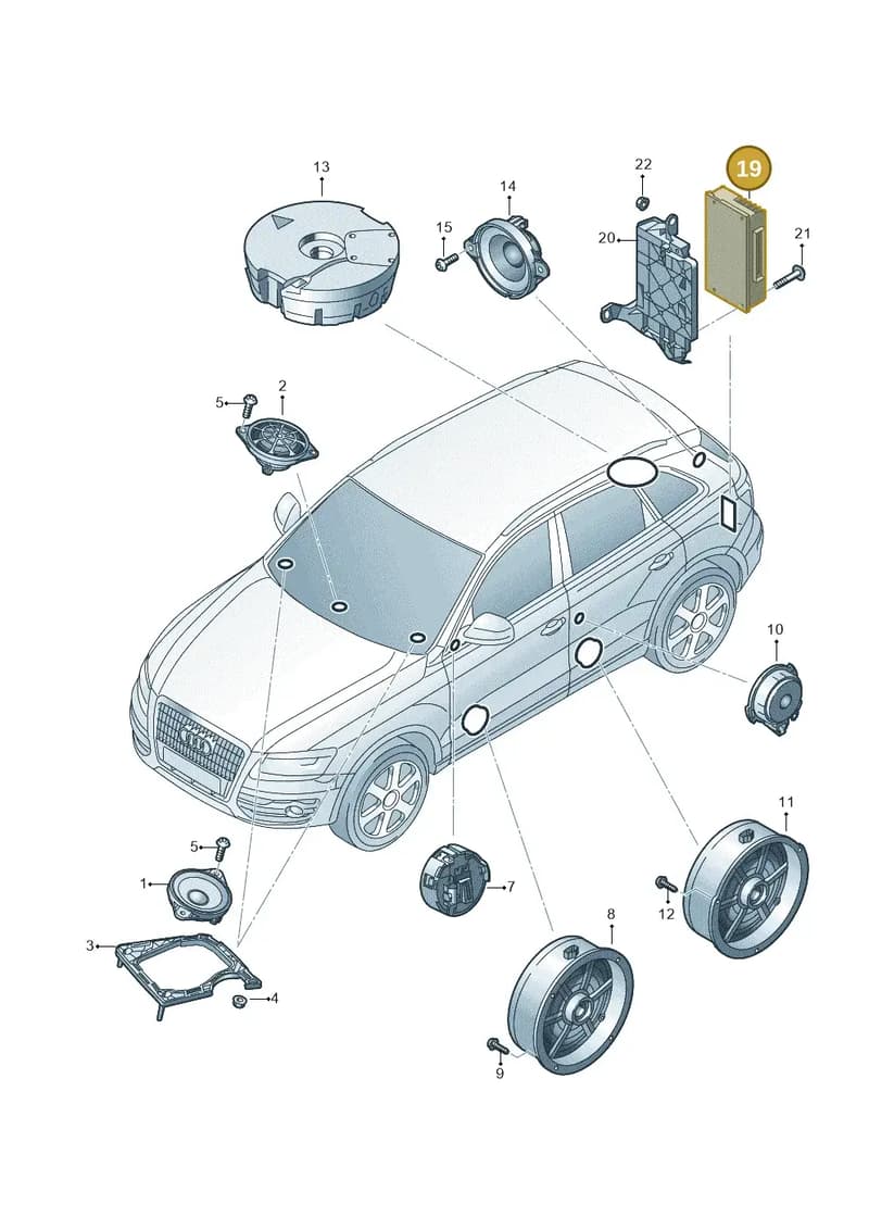 8T1035223 — Audi Q5 qu. 2.0 TDI (2012-2017) diagram 647035350, position 19