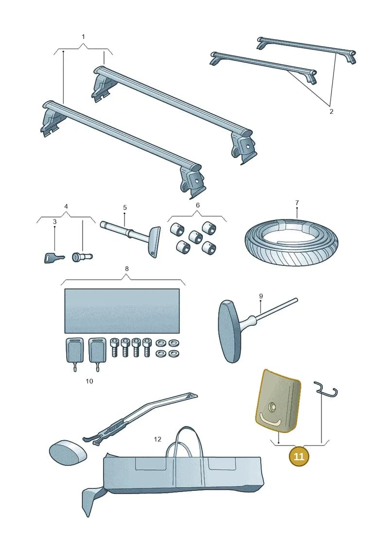 8T8071209A — Audi A3 Sportback (2016-2020) diagram 858071310, position 11
