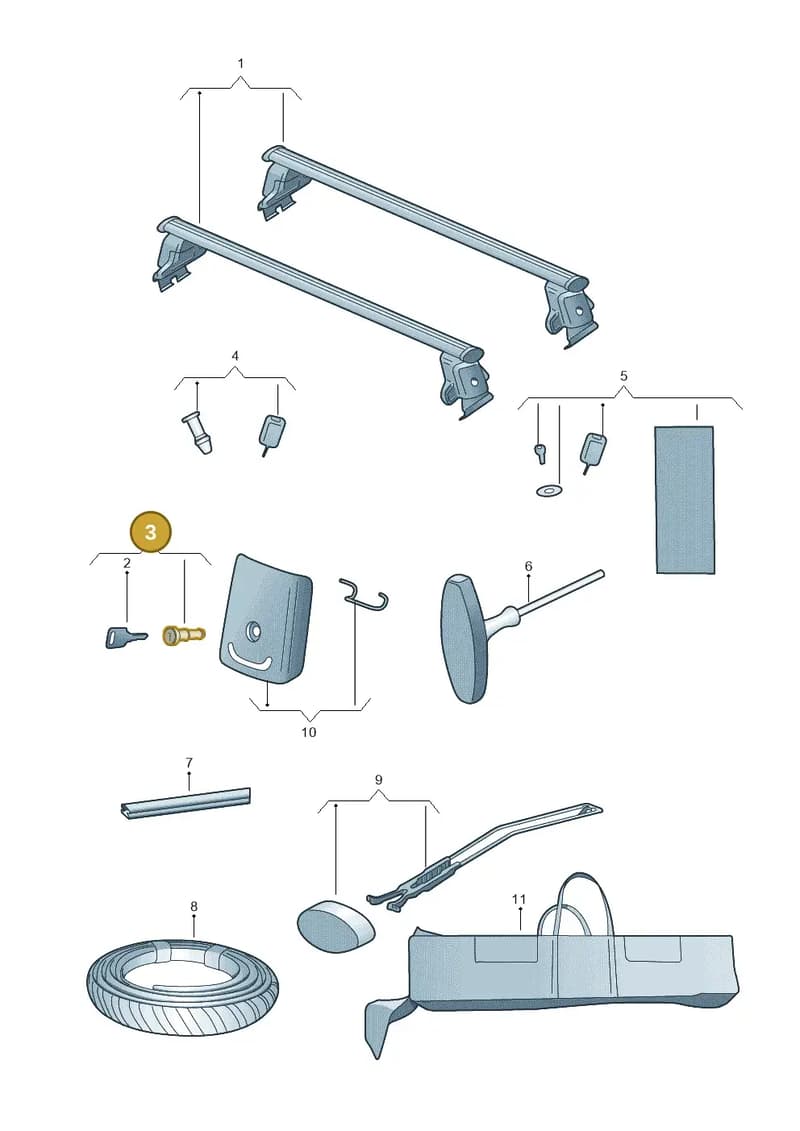 8T8071775 — Audi A1 Sportback (2014-2018) diagram 620071300, position 3