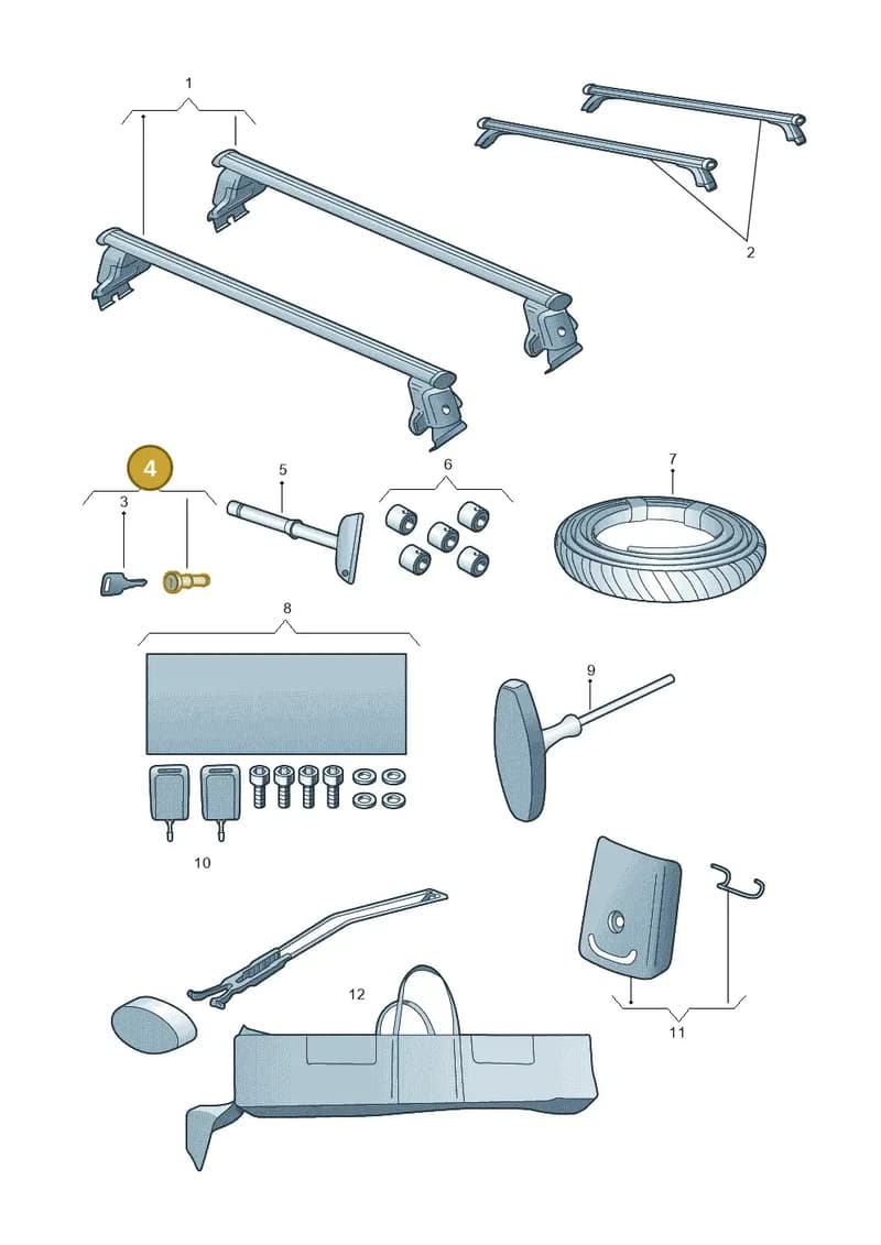 8T8071775 — Audi A3 Sportback (2016-2020) diagram 858071310, position 4