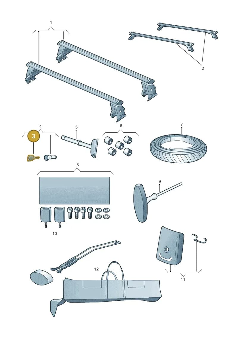 8T8071775B — Audi A3 Sportback (2016-2020) diagram 858071310, position 3