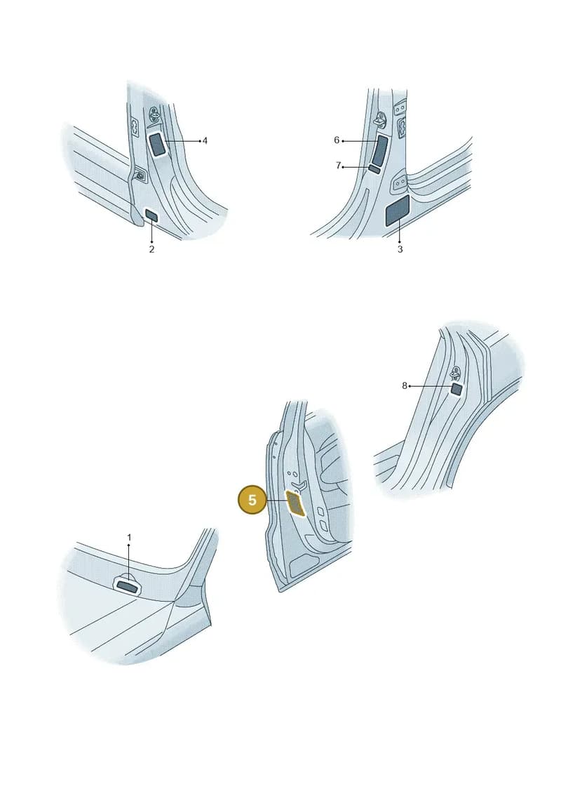 8U0010502L — Audi Q3 1.4 (2016-) diagram 855010200, position 5