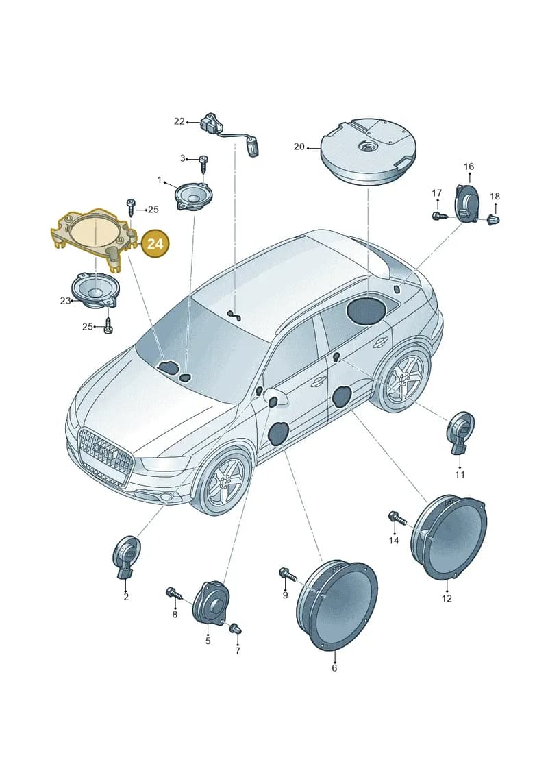 8U0035243 — Audi Q3 (2014-2019) diagram 855035350, position 24